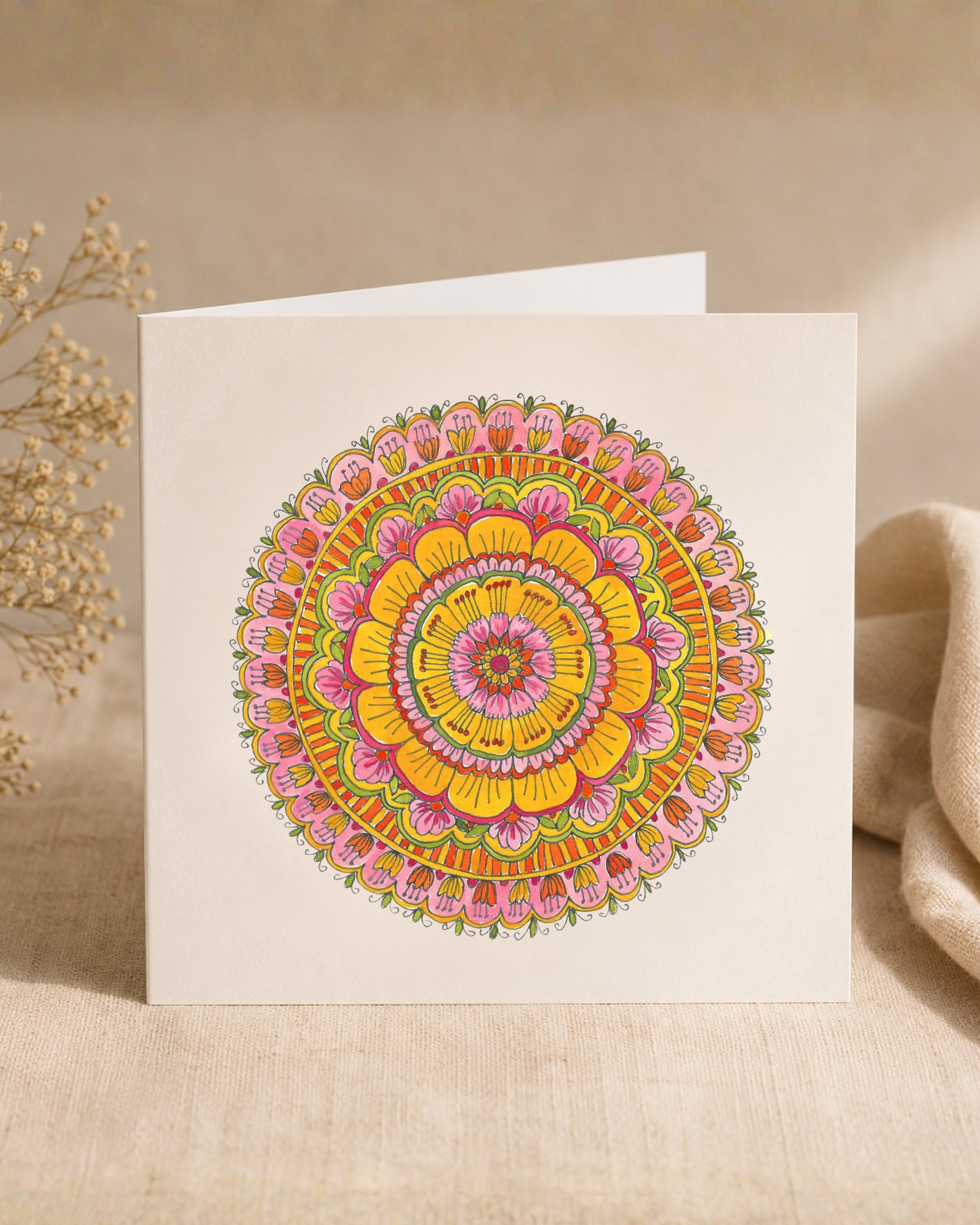Orange Mandala Gift Card
