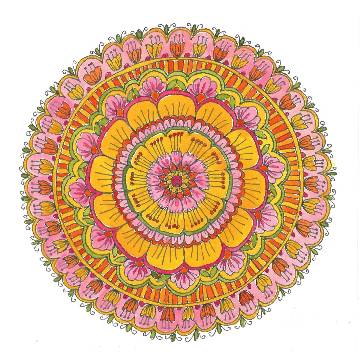 Orange Mandala Gift Card