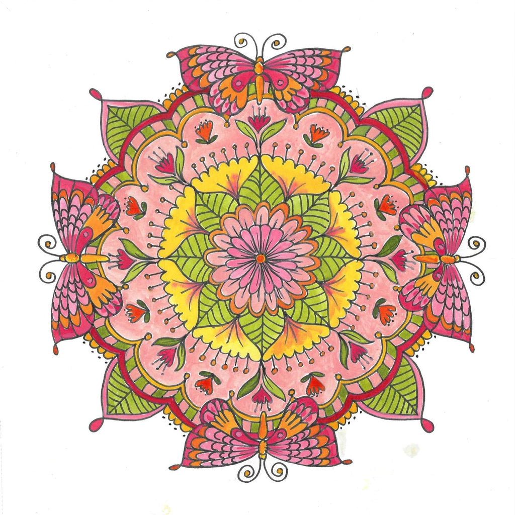 Pink Mandala Butterfly Gift Card