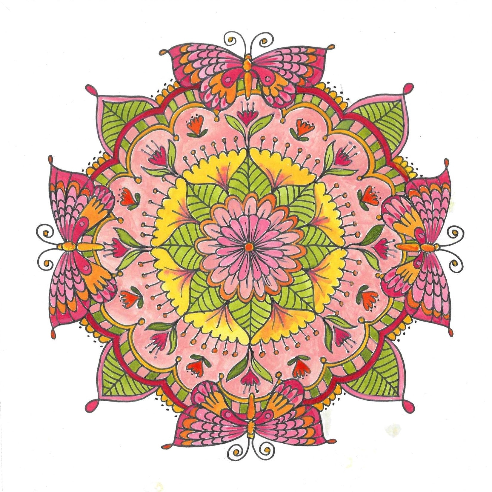 Pink Mandala Butterfly Gift Card