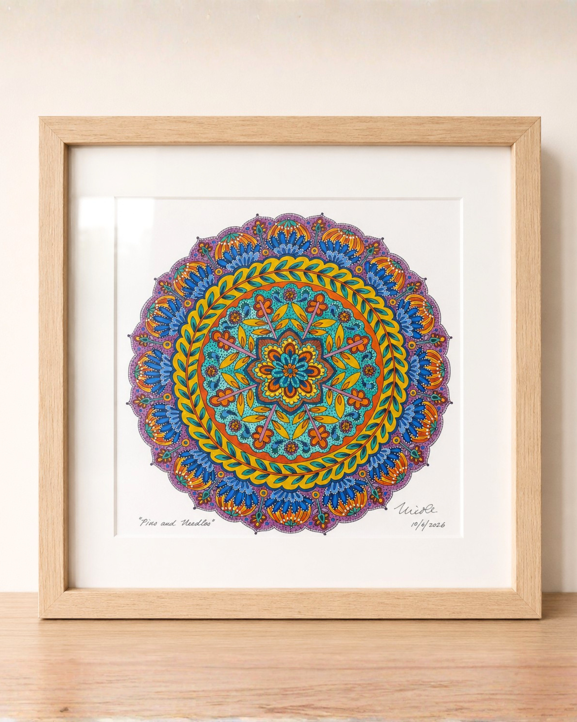 Pins & Needles Mandala Artwork
