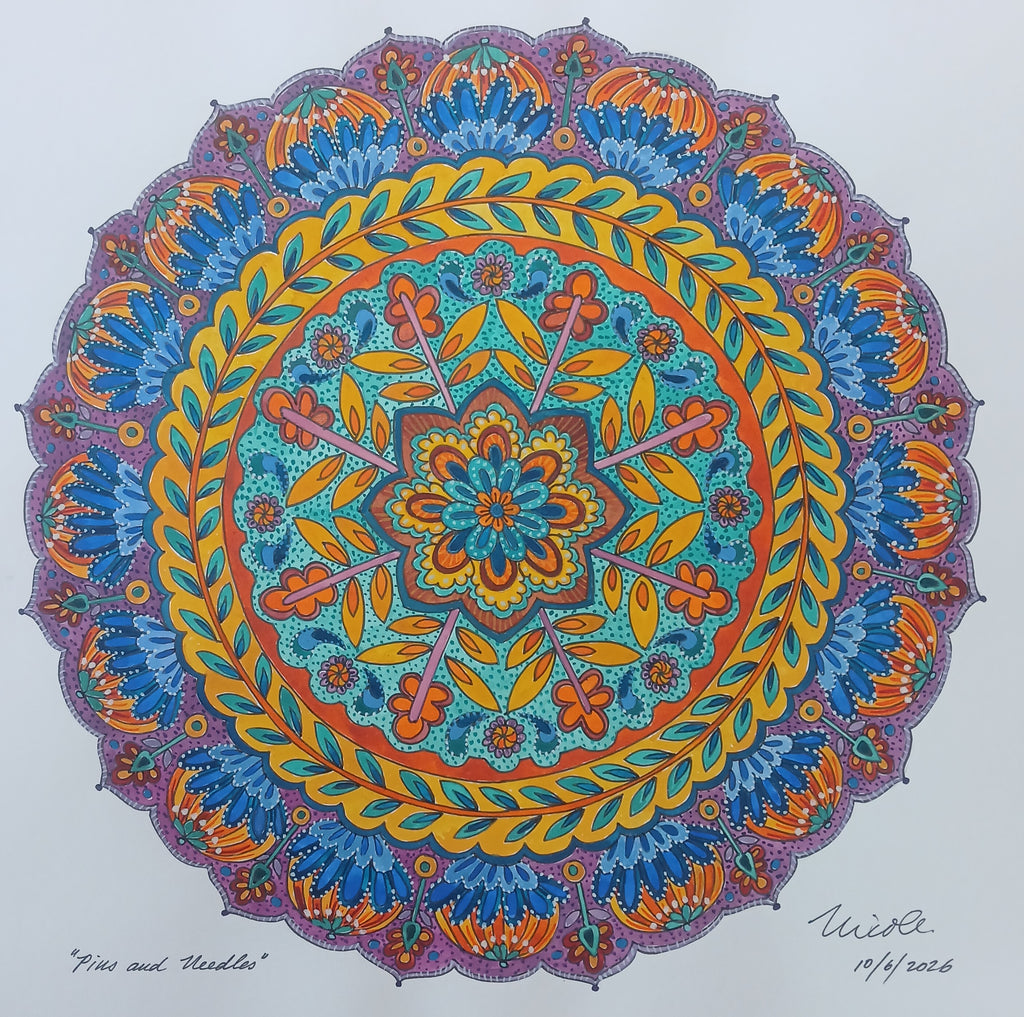 Pins & Needles Mandala Artwork