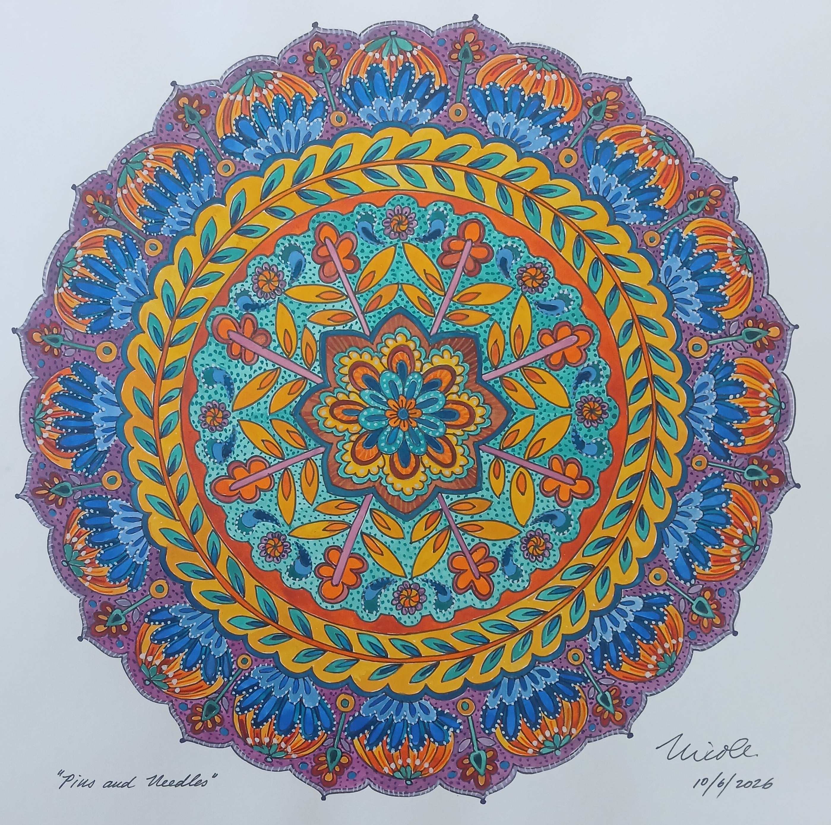 Pins & Needles Mandala Artwork