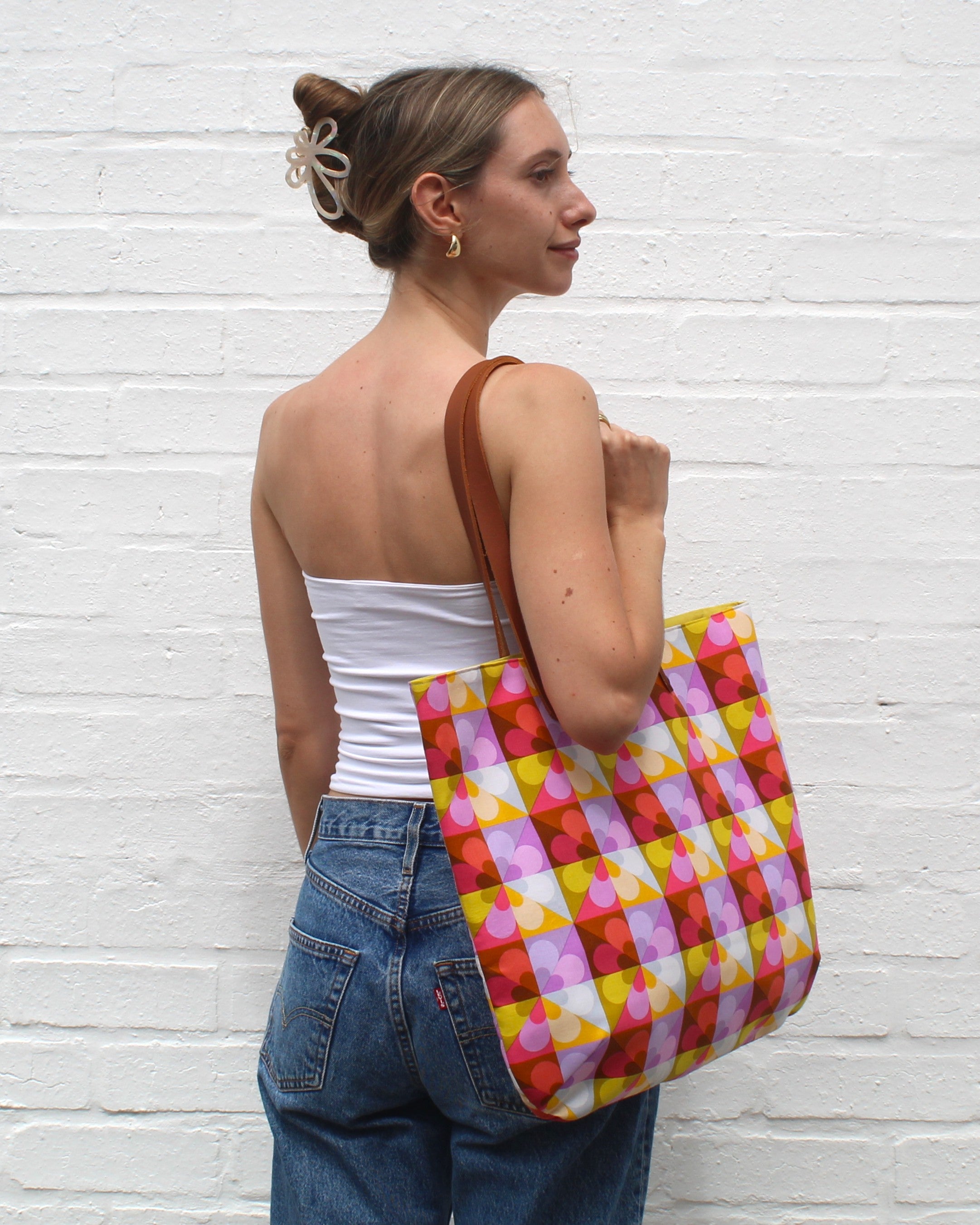 Petal Mosaic Tote Bag