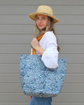 Misty Paisley Tote Bag