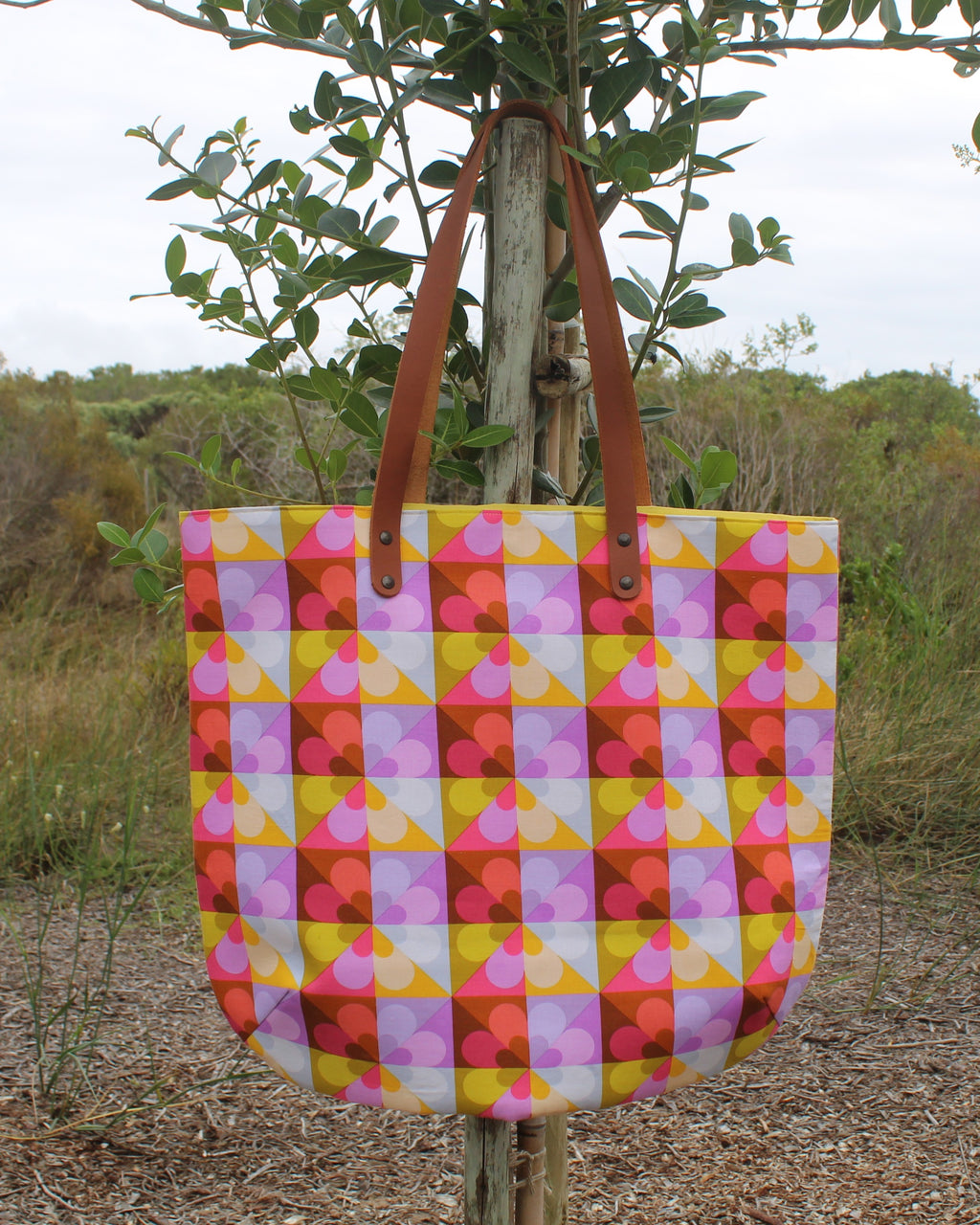 Petal Mosaic Tote Bag