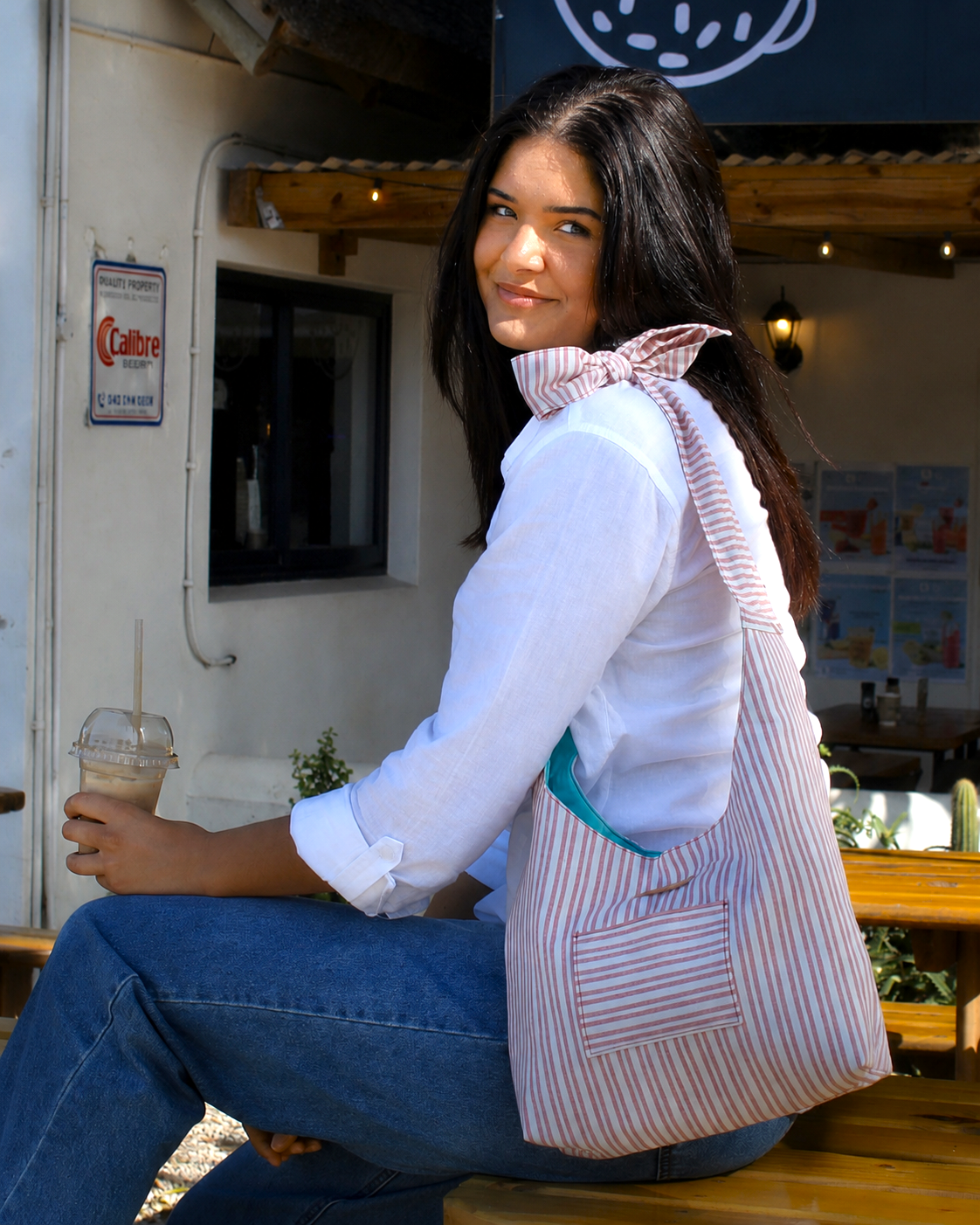 Bow-ho Cottage Stripe Petite Bag