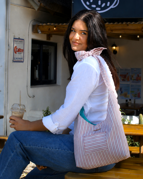 Bow-ho Cottage Stripe Petite Bag