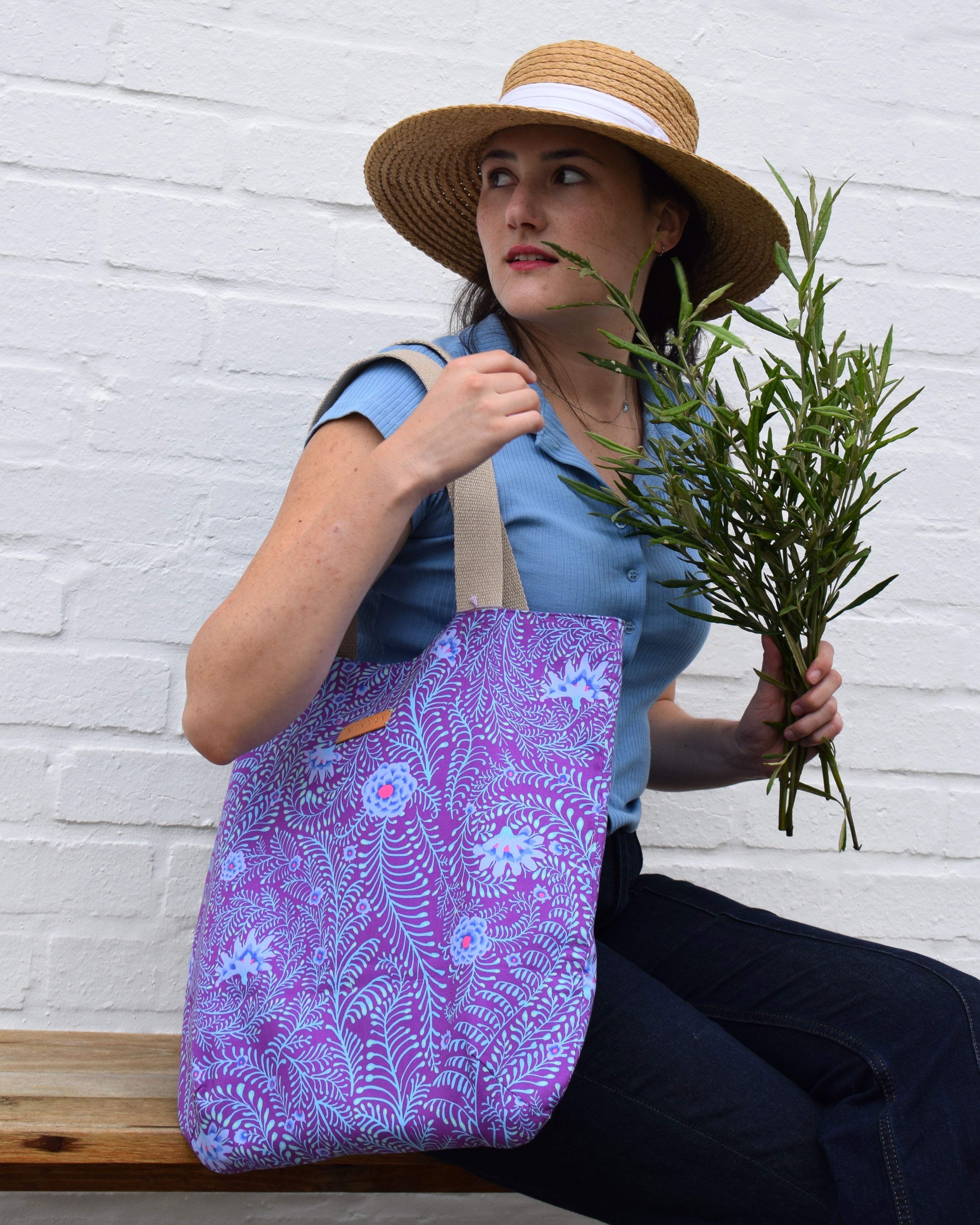 Midnight Fern Tote Bag