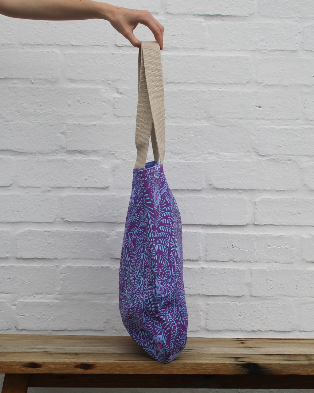 Midnight Fern Tote Bag