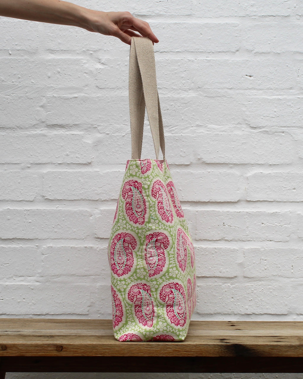 Rose Paisley Tote Bag