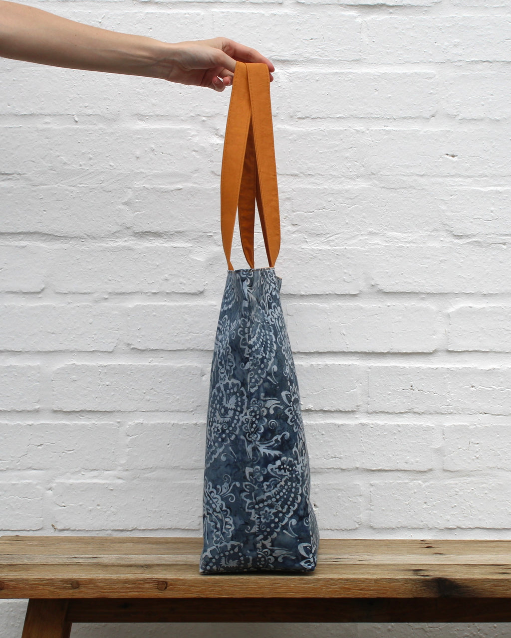 Misty Paisley Tote Bag