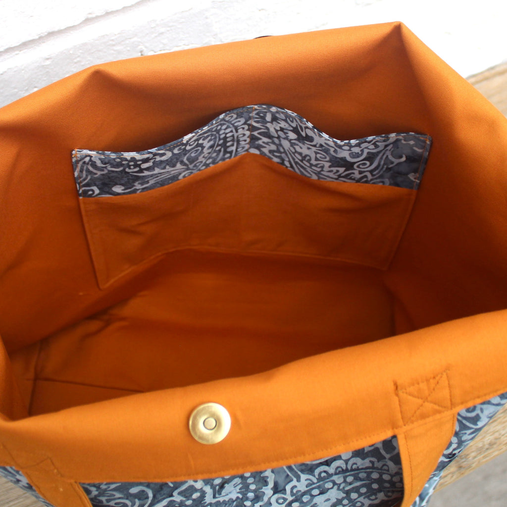 Misty Paisley Tote Bag