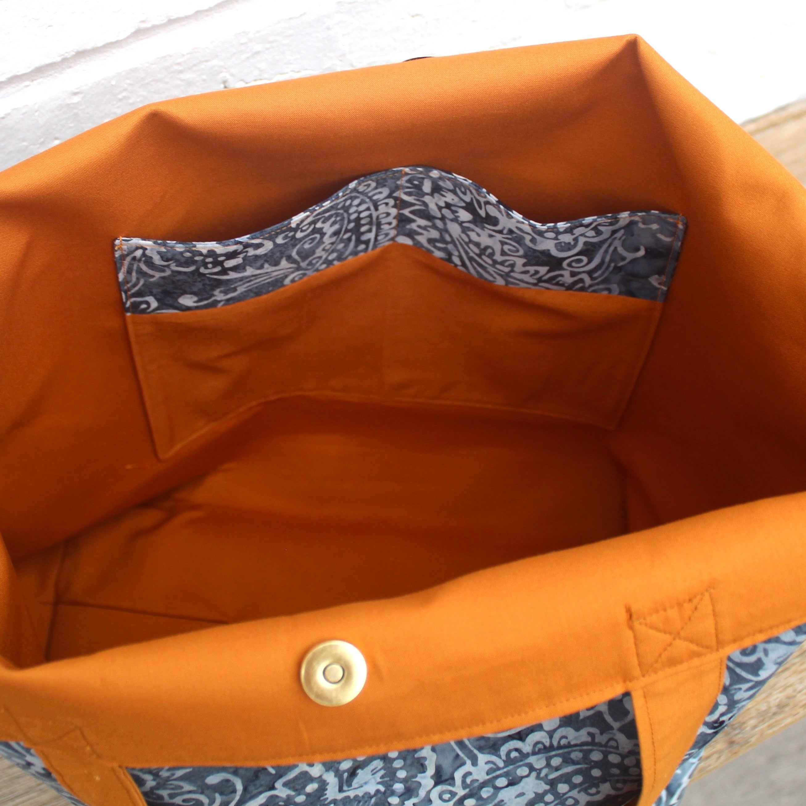 Misty Paisley Tote Bag