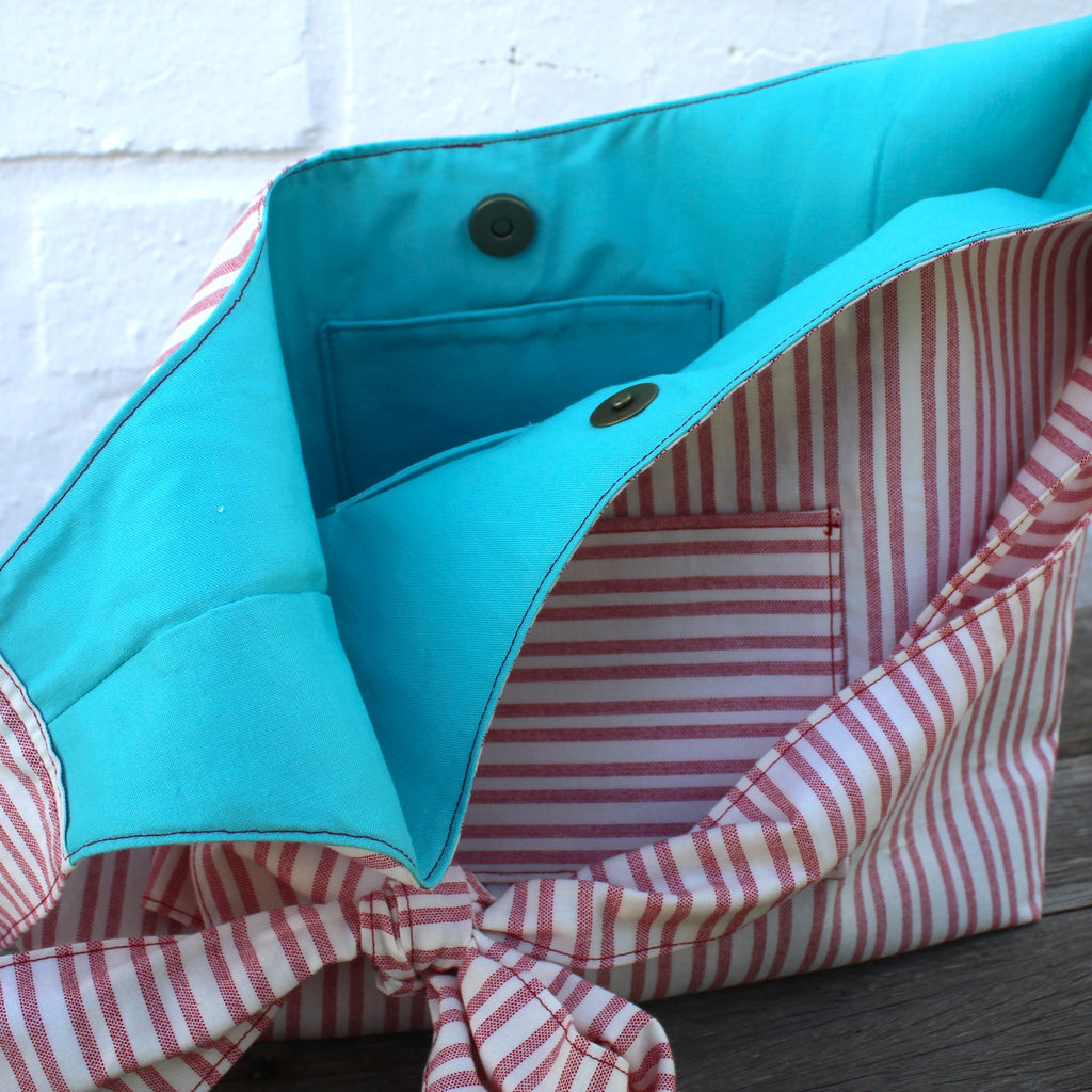 Bow-ho Cottage Stripe Petite Bag