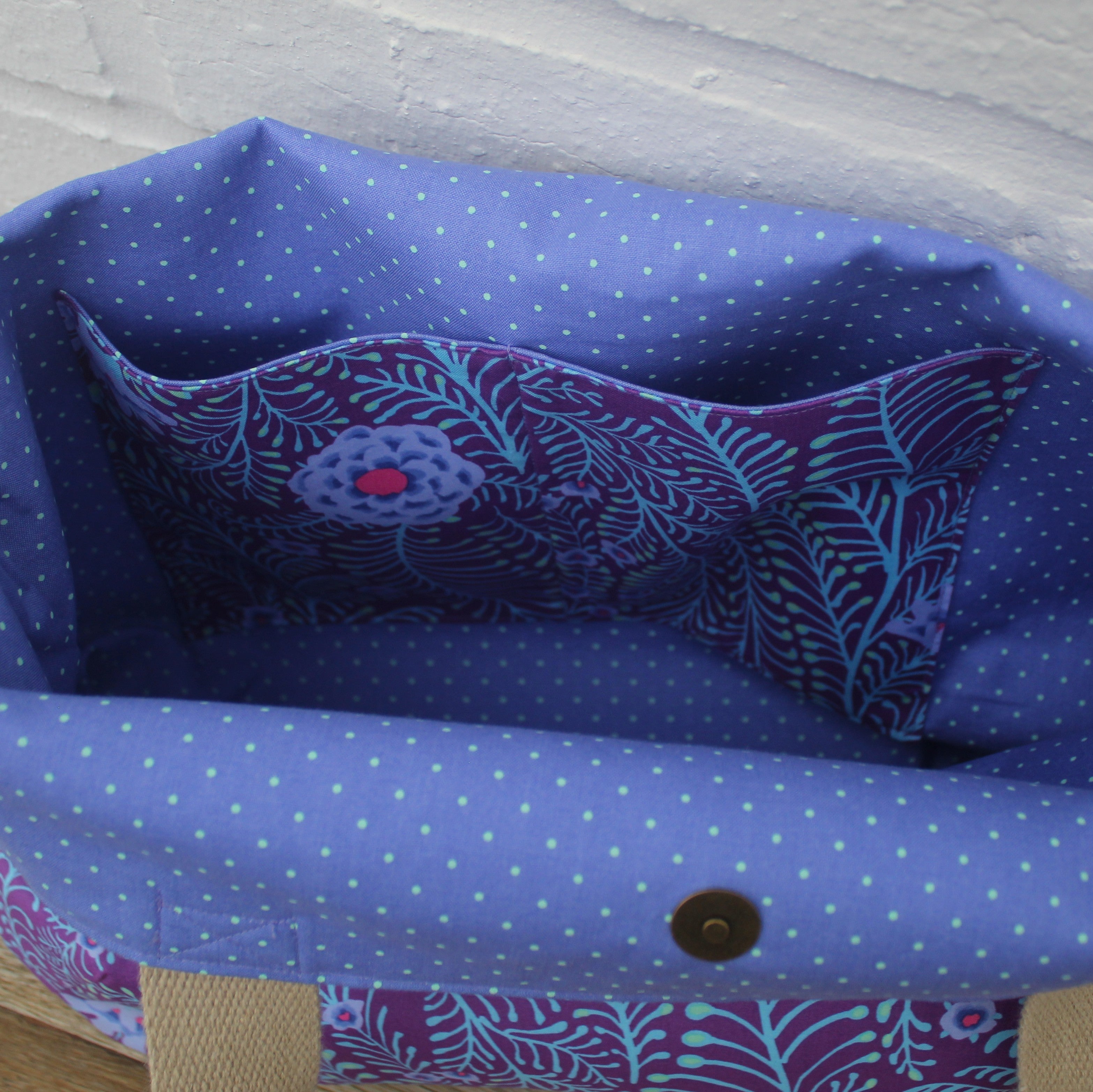 Midnight Fern Tote Bag